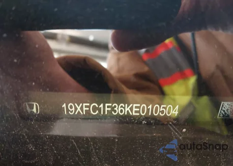 2019 Honda Civic Ex z USA, uszkodzony, nr VIN 19XFC1F36KE010504